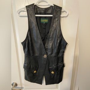 Vintage Danier Genuine Leather Vest